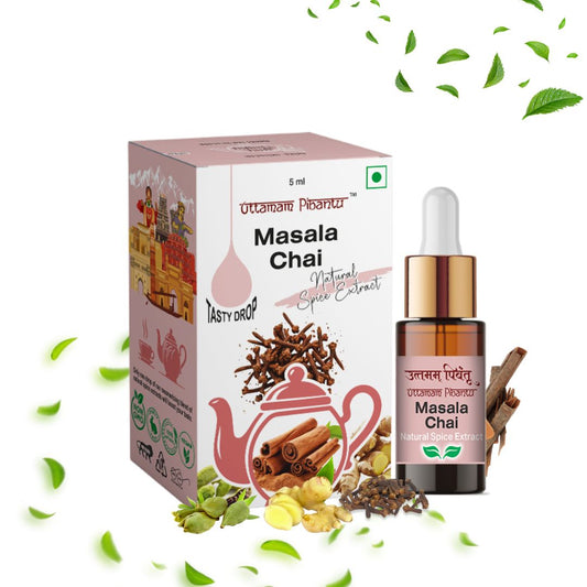 Combo Pack of 5 Tea Masala Drops – 900 Cups (5ml, 180 Drops per Bottle)