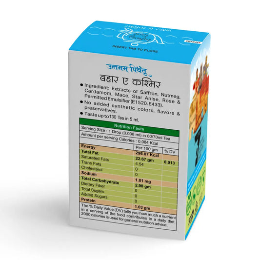 Combo Pack of Dil Se Hyderabadi | Puneri Swadam | Bahar E Kashmir | Assam Ki Tazgi | Lemon G | Masala Chai | Monk Mishti | 5ml, 180 Drops Each | Complete Spice & Flavor Collection