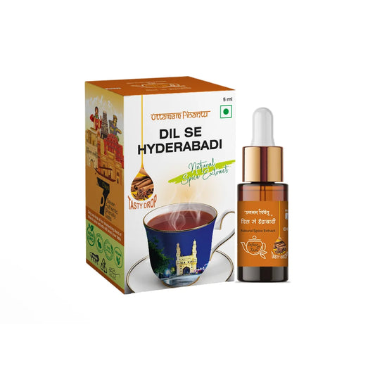 Combo Pack of Dil Se Hyderabadi | Kochi Elaichee | Ginger | 5ml, 180 Drops Each | Authentic Spice & Herbal Extracts