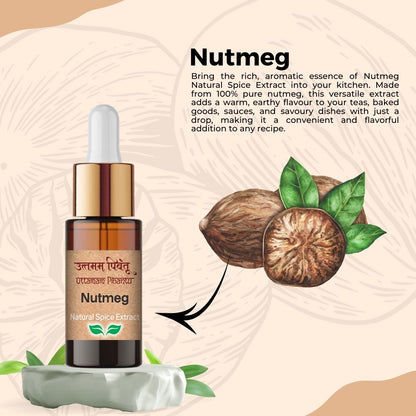Combo pack of 3 Spice Extract Drops – Nutmeg, Hot Chilli, Bourbon Vanilla (30ml, 2x5ml & 1x20ml)