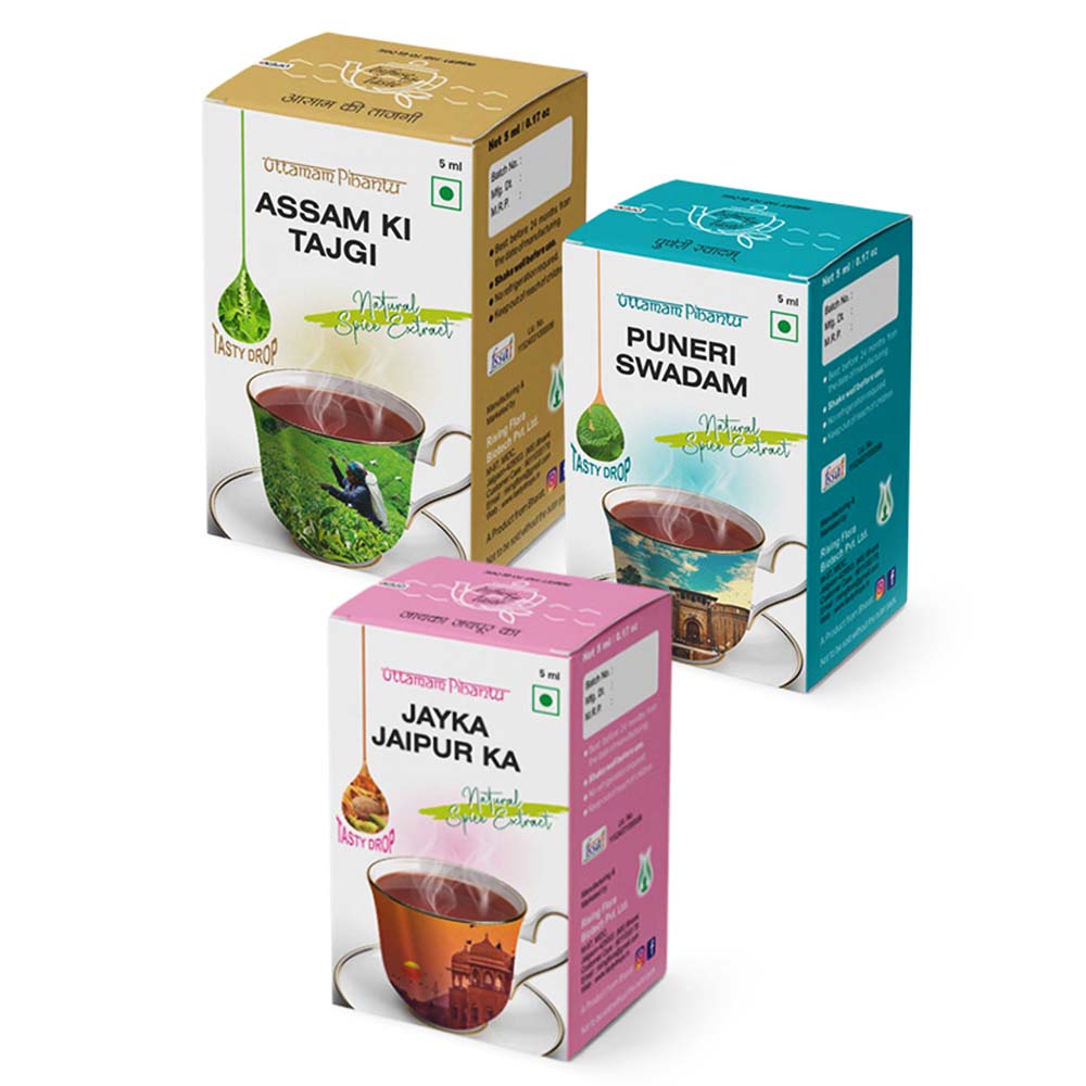 Combo Pack of Assam Ki Tajagi, Puneri Swadam, Jayka Jaipur Ka (5ml, 180 Drops)