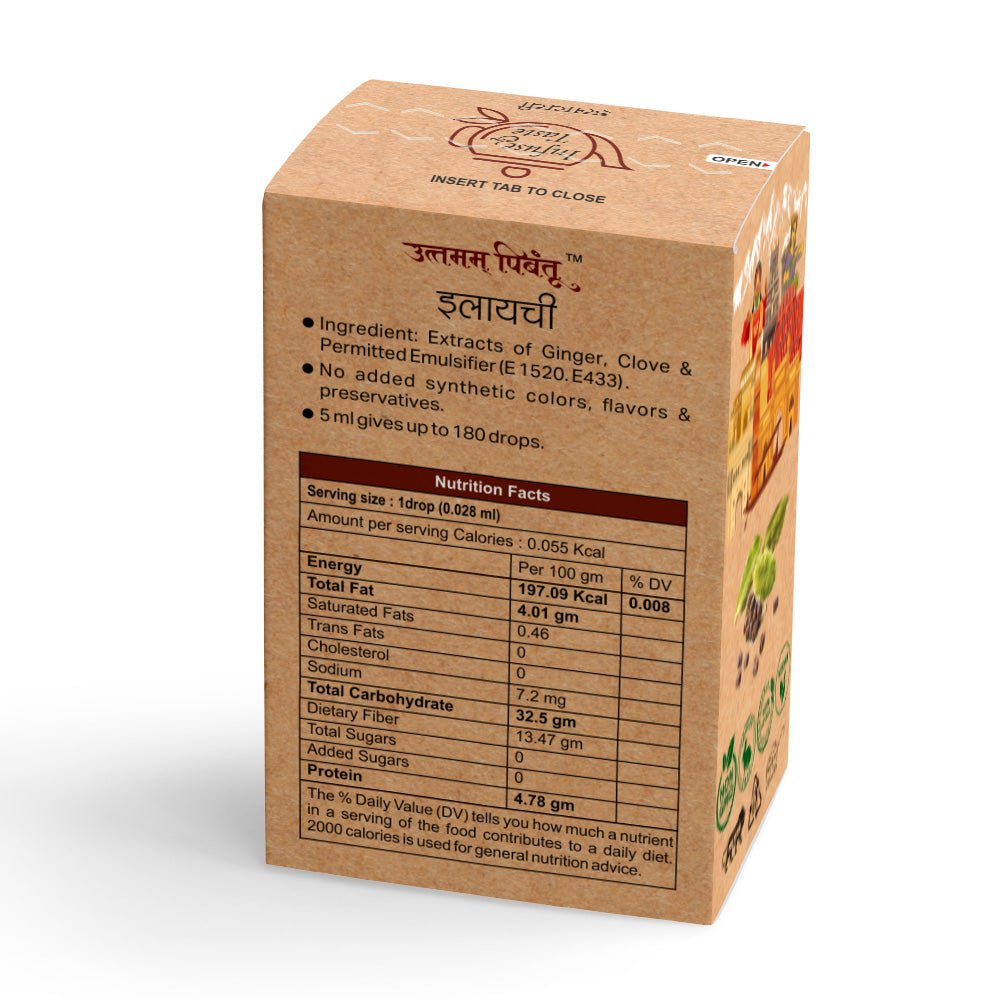 Combo Pack of 3 Spice Extract Drops – Cardamom, Ginger, Garlic (5ml, 3 x 180 Drops)