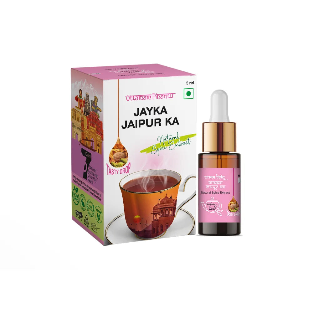 Combo Pack of Puneri Swadam | Jayka Jaipur Ka | Bourbon Vanilla | 5ml, 180 Drops Each | Authentic Spice & Flavor Extracts