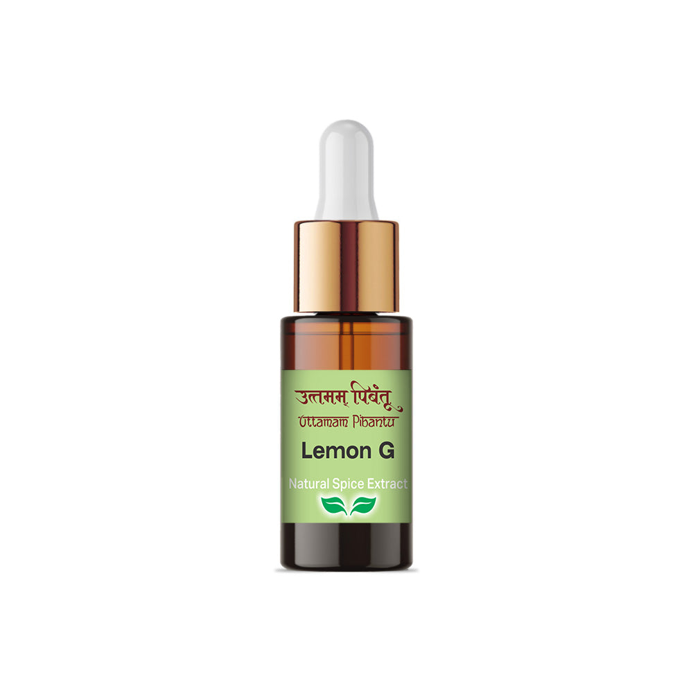 Combo Pack of Masala Chai | Lemon G | Cardamom | Nutmeg | Ginger | 5ml, 180 Drops Each | Premium Spice & Herbal Extracts for Teas and Culinary Delights