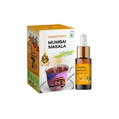 Combo Pack of Bahar e Kashmir | Mumbai Masala | Lemon G | Hot Chilli | Garlic | 5ml, 180 Drops Each | Bold Spice & Flavor Extracts for Culinary & Beverage