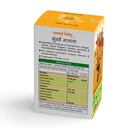 Combo Pack of Bahar e Kashmir | Mumbai Masala | Lemon G | Hot Chilli | Garlic | 5ml, 180 Drops Each | Bold Spice & Flavor Extracts for Culinary & Beverage